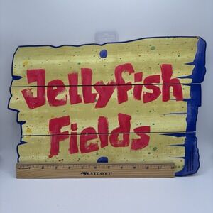 SpongeBob SquarePants Jellyfish Fields Wall Art 14x10 Inches Wooden